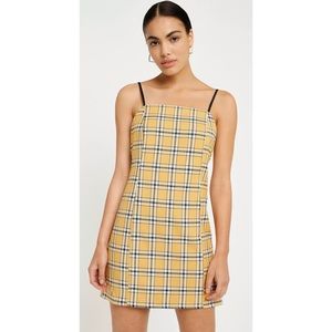 Urban Outfitters Checked Slip Dress